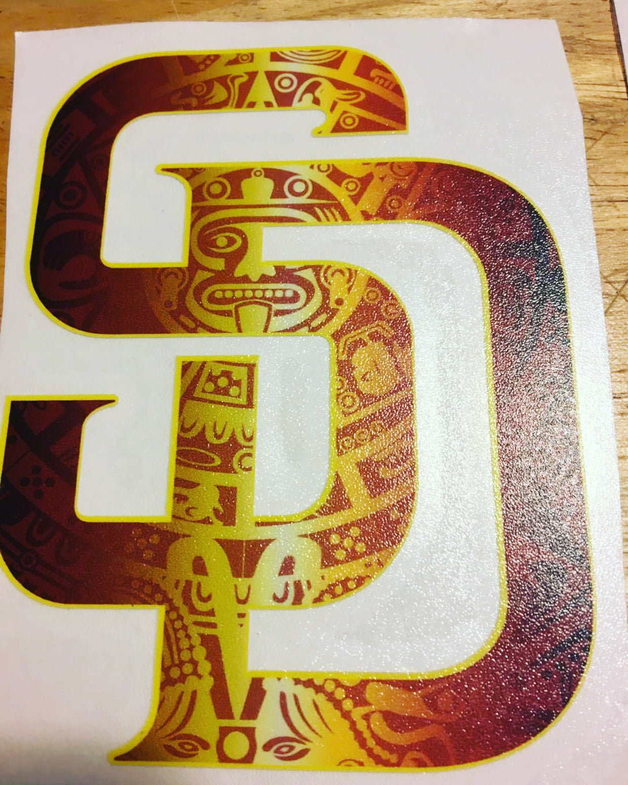 Gold San Diego Decal