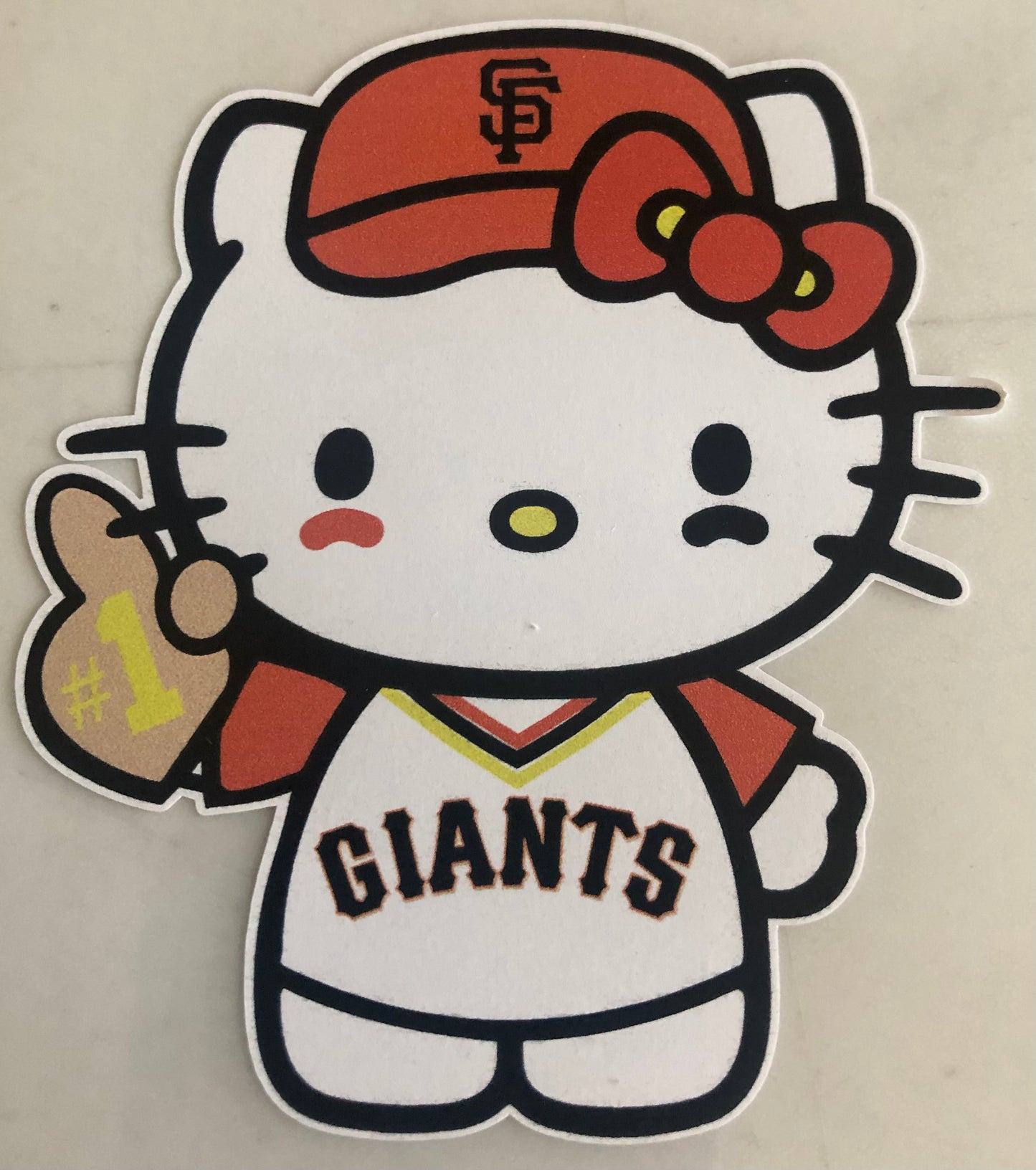 Hello Kitty San Francisco Giants Fan Sticker