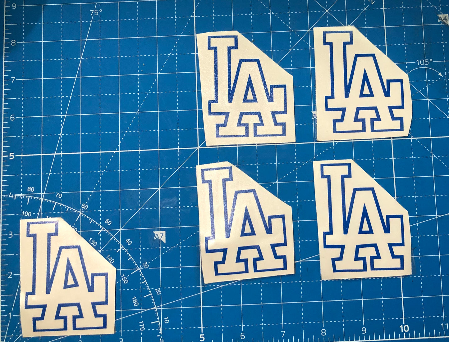 LA Blue Decals