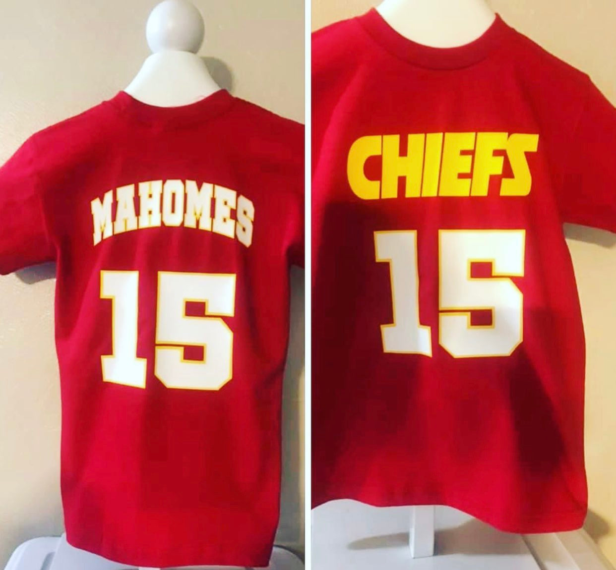 Red Football Fan Mahomes T-shirt