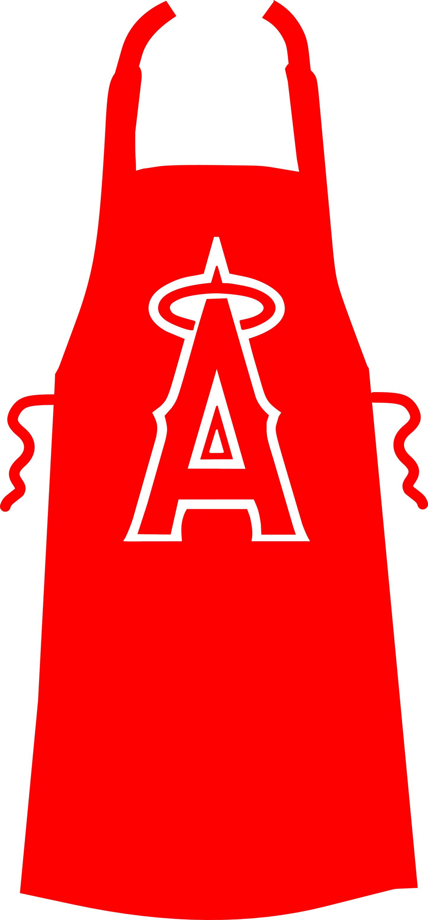 Red Angles Baseball Fan Cooking Apron