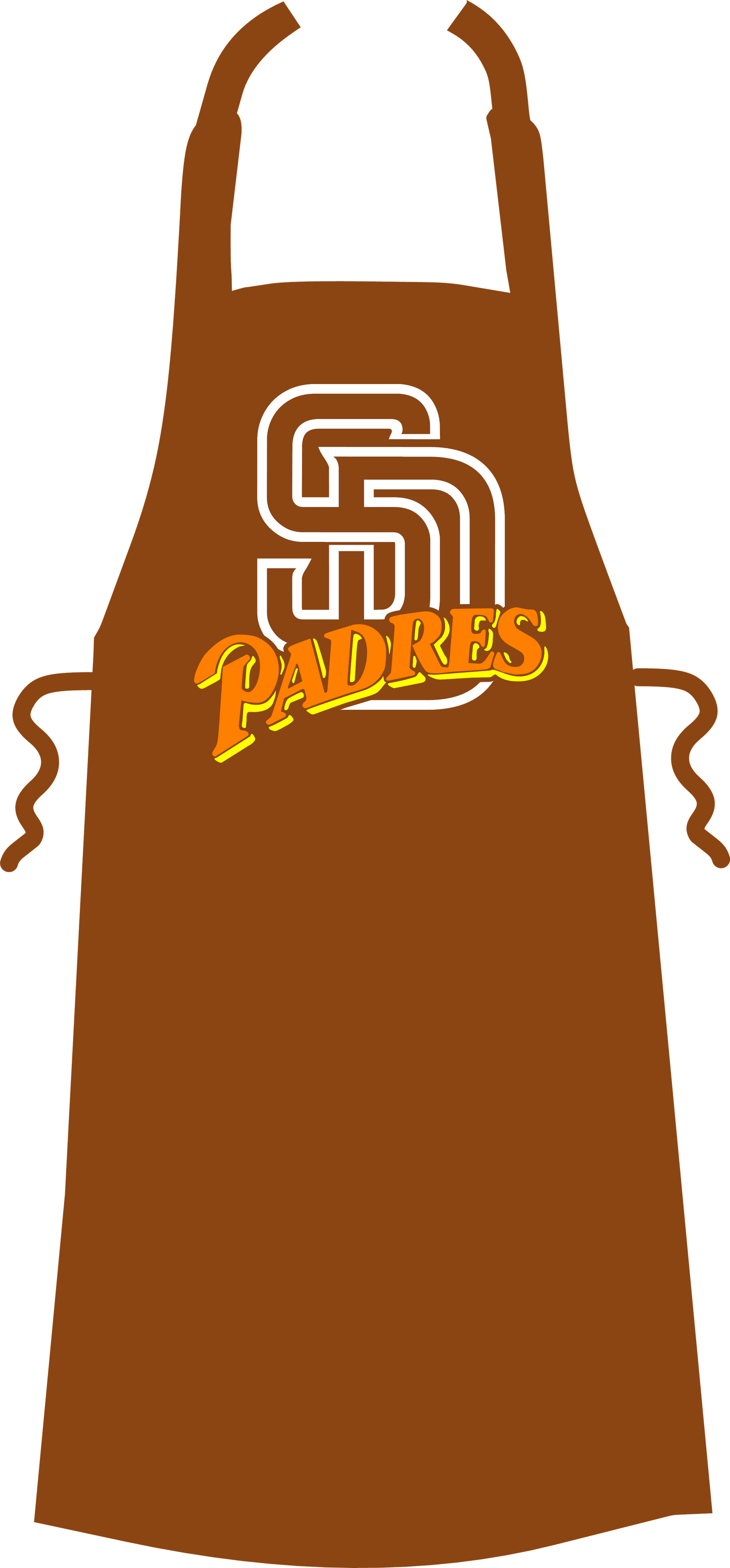 Brown SD Padres Apron