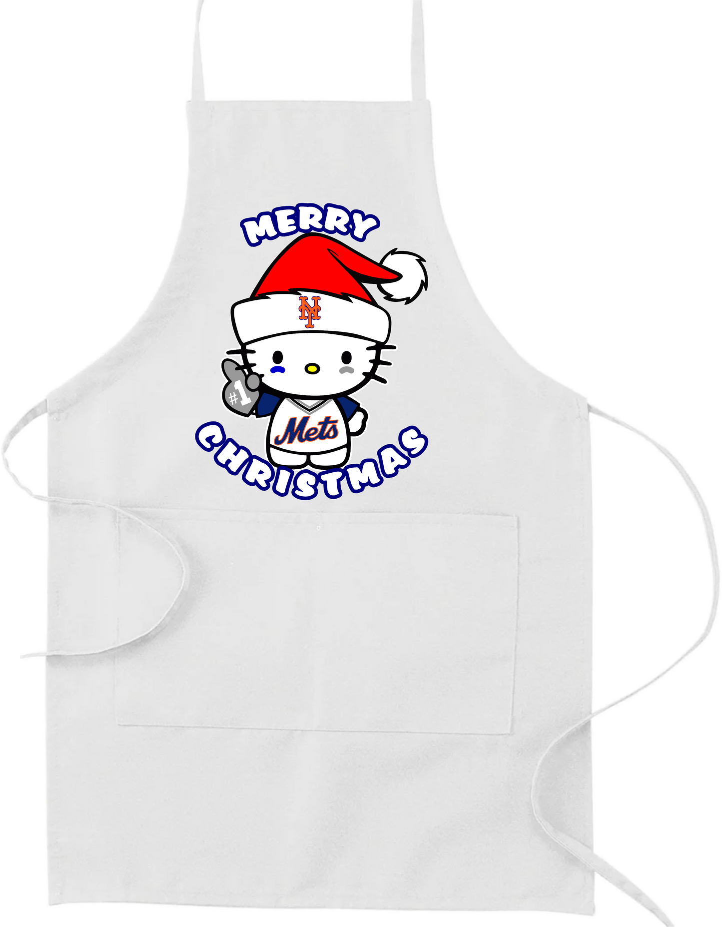 Merry Christmas Baseball Apron