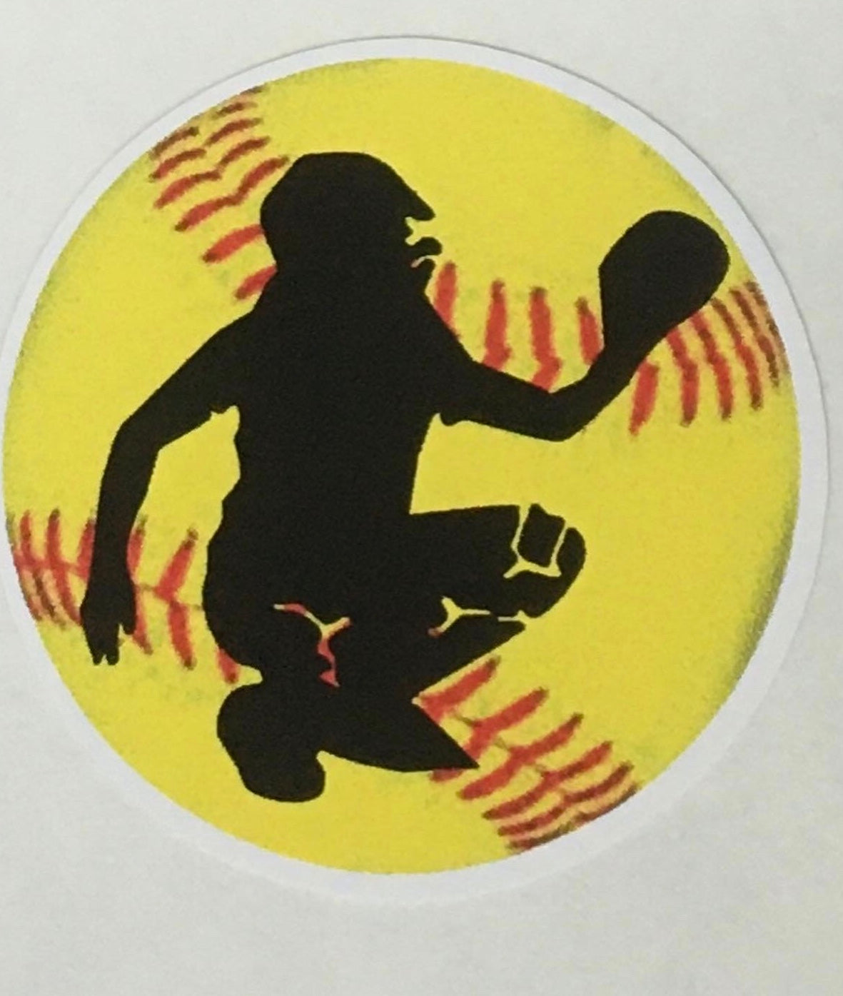 Softball Catcher Decal