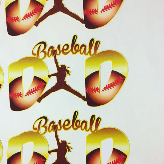 Baseball Dad Sticker Decal