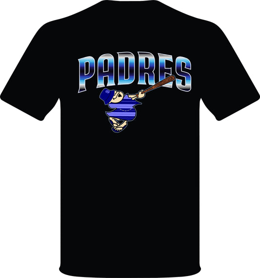 Blue Padres with batter T-shirt