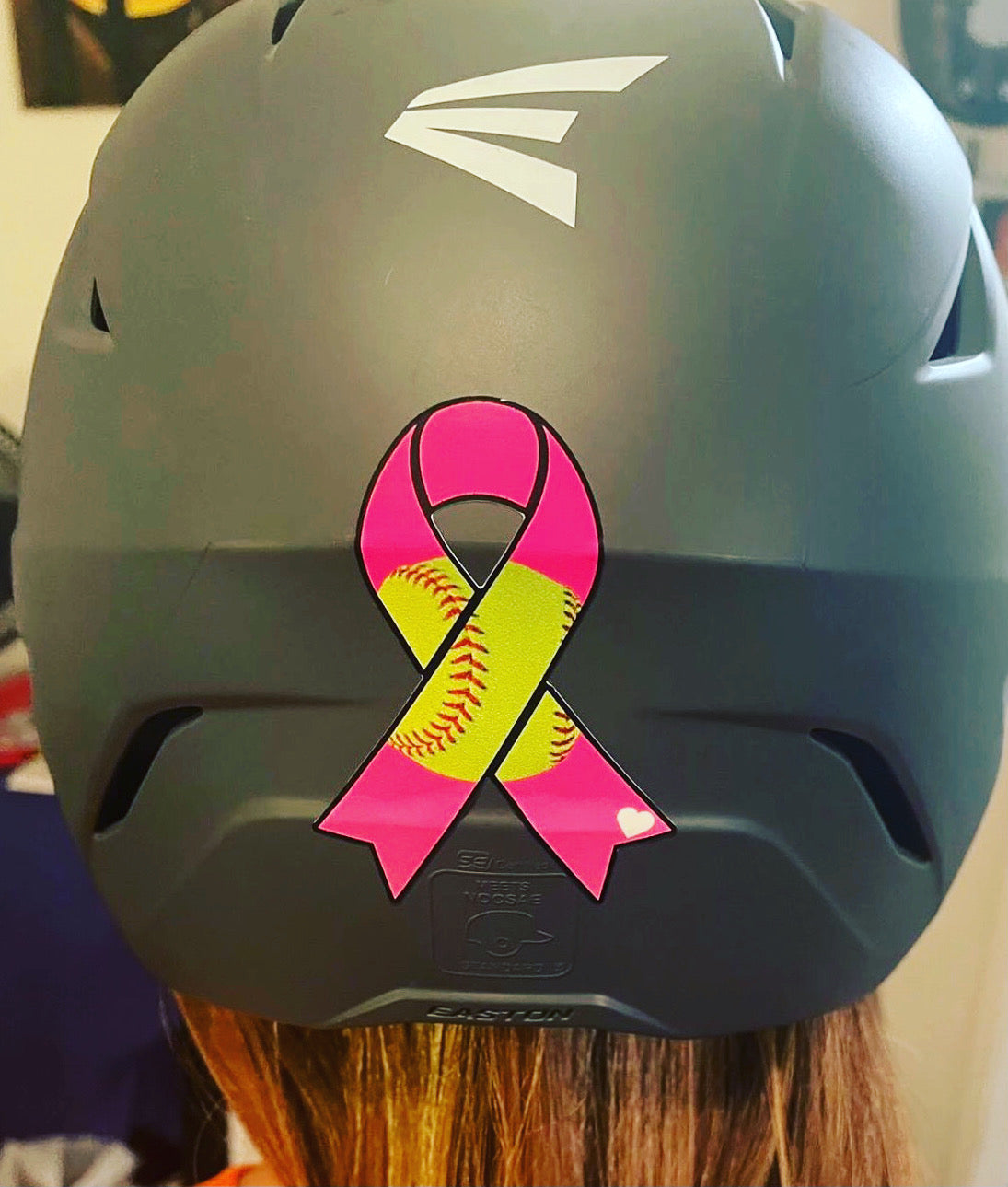 24 Breast Cancer  Softball Helmet Decals