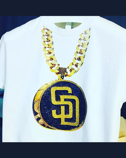 White SD Swag Chain T-shirt