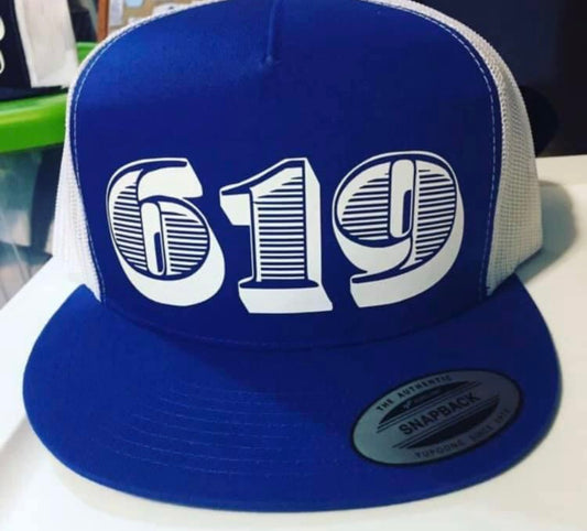 619 Blue Snapback Hat