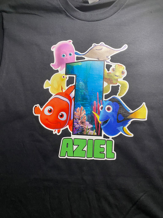 Custom  Finding Nemo Birthday Shirt