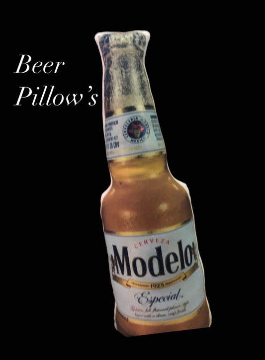 Beer Bottle throw Pillow