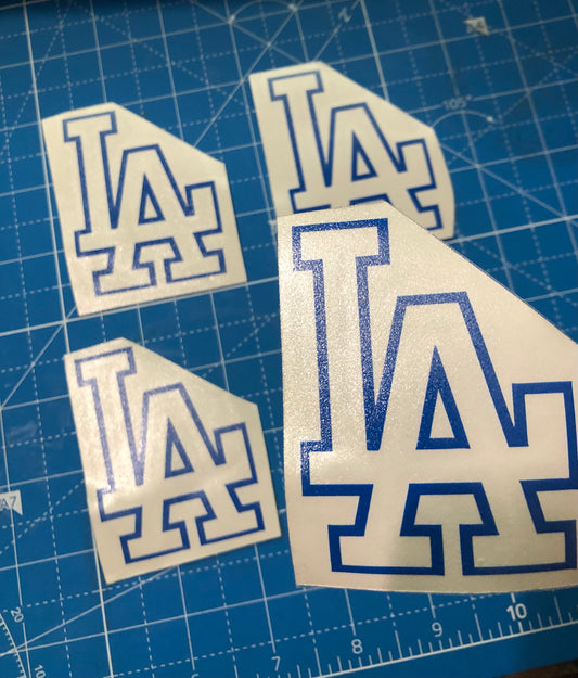 Blue LA Decal