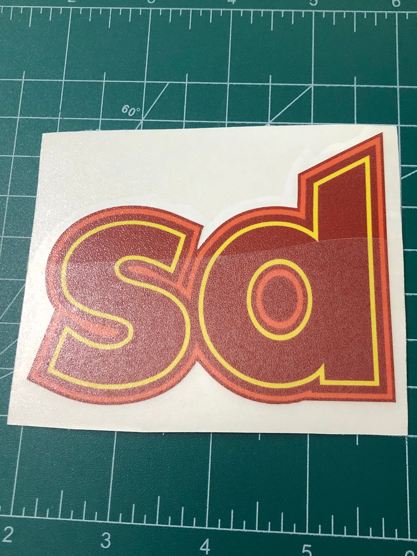 Brown and Black SD Sticker