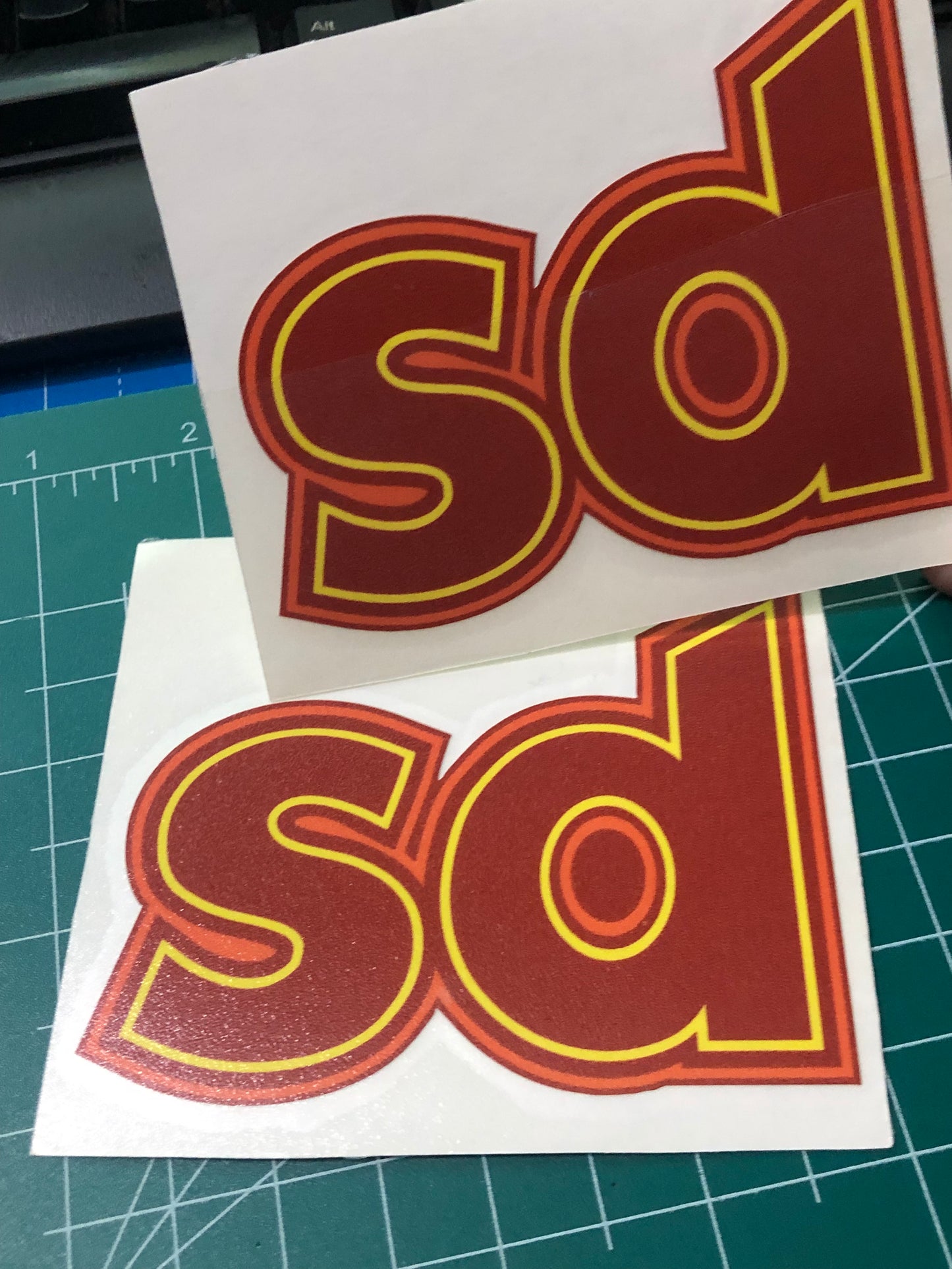 Brown and Black SD Sticker