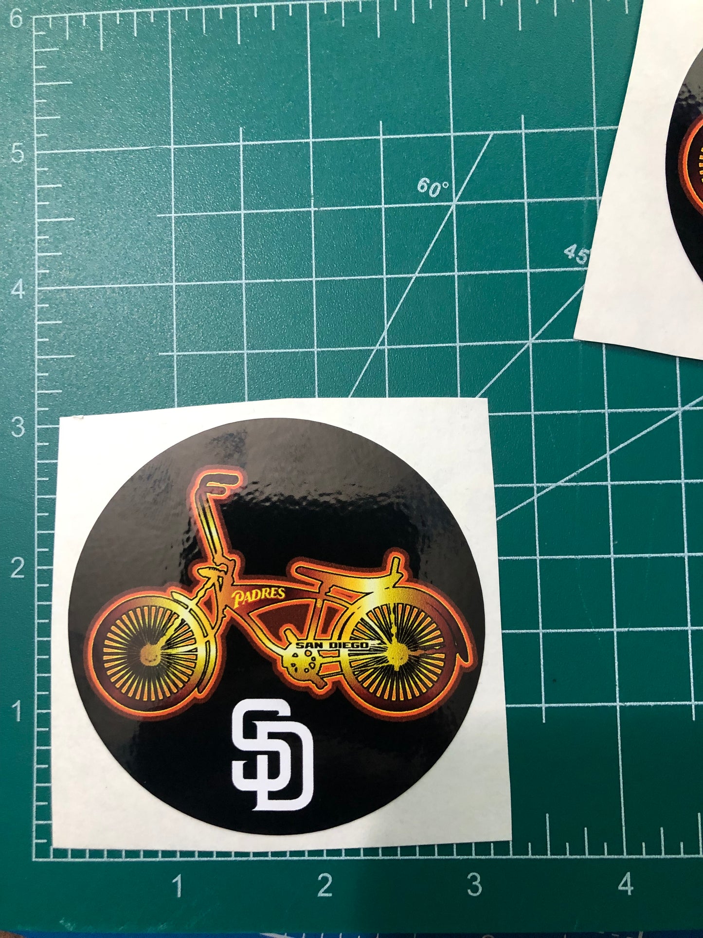 2 San Diego Lowrider Bike Stickers