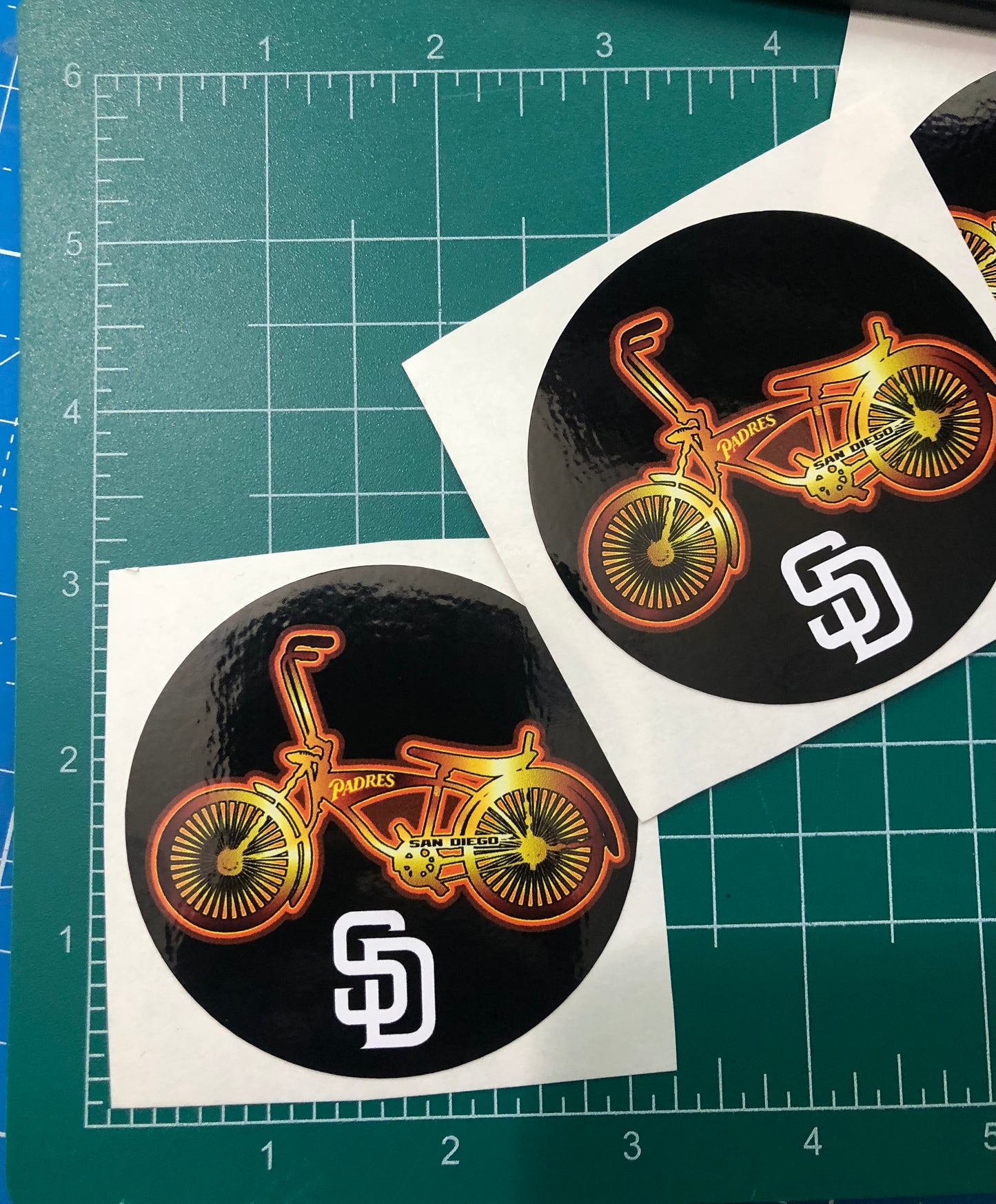 2 San Diego Lowrider Bike Stickers