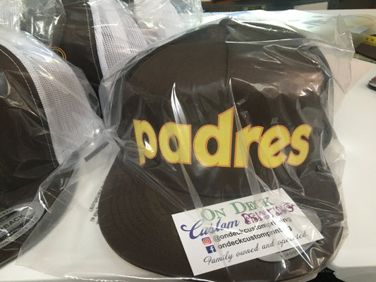 Brown Padres Snapback Hat