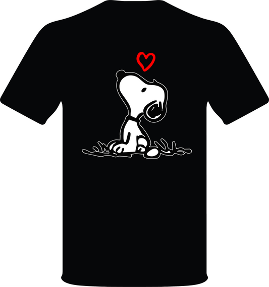 Cute Love Snoppy T-shirt