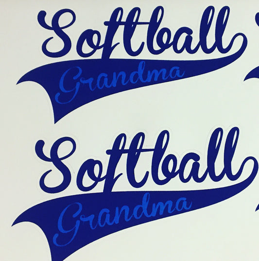 Softball Grandma Decal