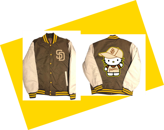 SD Kitty Baseball Letterman Jacket