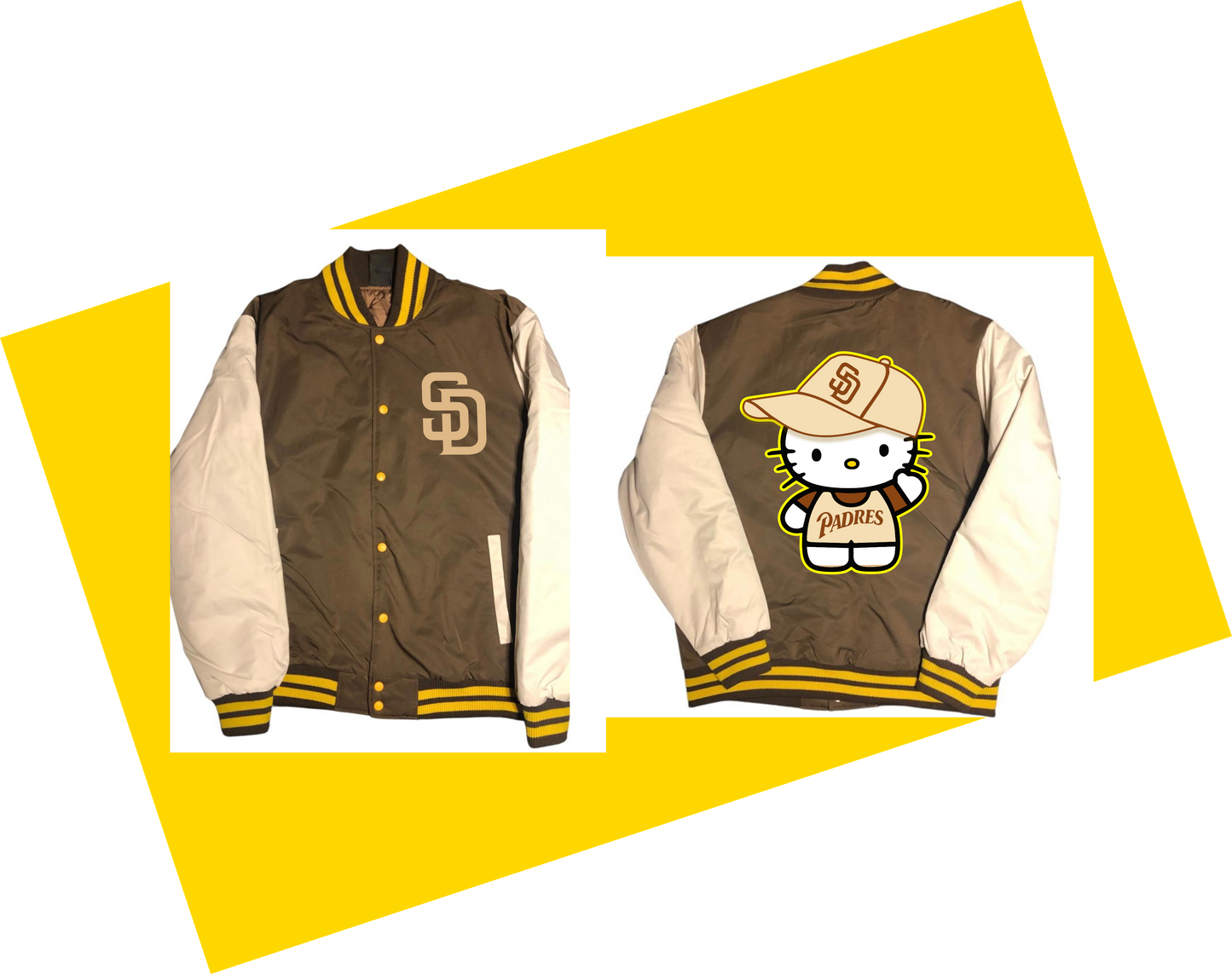 SD Kitty Baseball Letterman Jacket