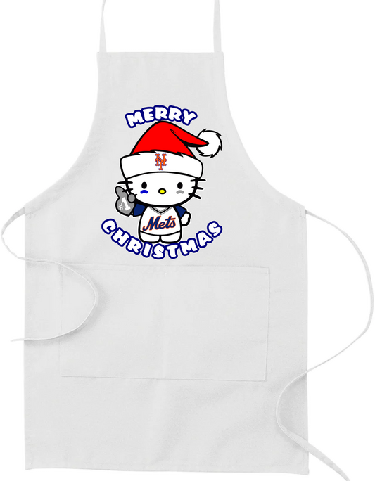 Merry Christmas Baseball Apron