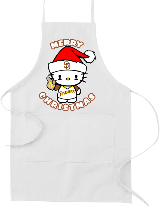 Merry Christmas Padres Baseball Apron