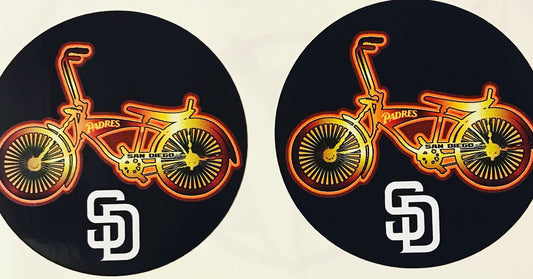 2 San Diego Lowrider Bike Stickers