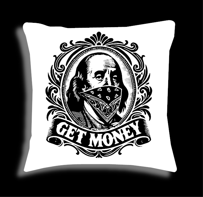 Get Money Throw Pillow