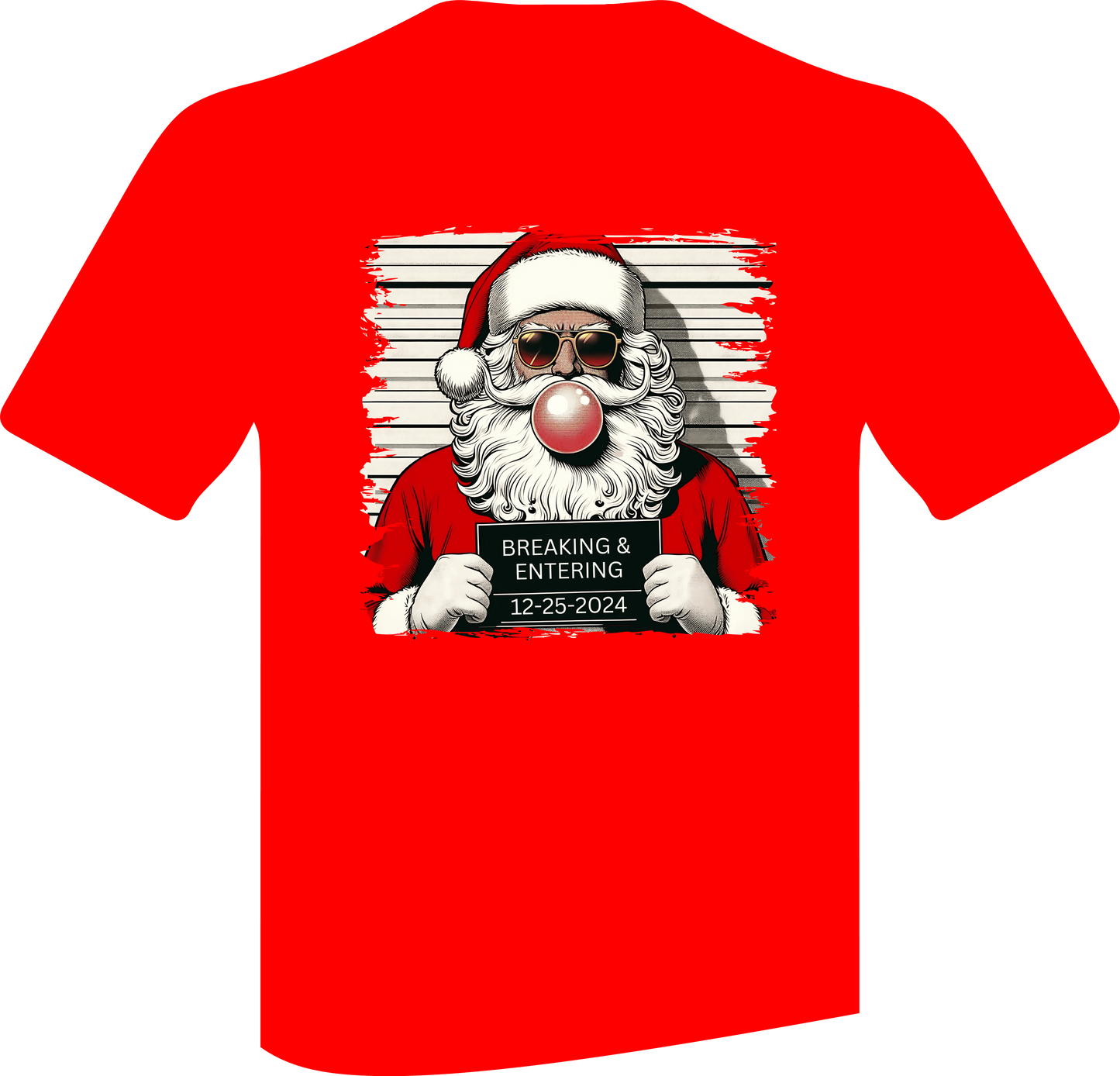 Santa's Mug Shot T-shirt