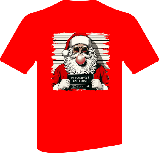 Santa's Mug Shot T-shirt